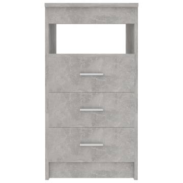 Compact Drawer Cabinet in Concrete Grey - 40x50x76 cm