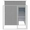 Durable Light Grey Dog House with Run - 165x251 cm