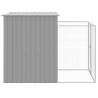 Durable Light Grey Dog House with Run - 165x251 cm