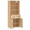 Stylish Highboard Sonoma Oak | 69.5x34x180 cm | Hipo Market