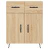 Stylish Highboard Sonoma Oak | 69.5x34x180 cm | Hipo Market