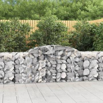 Arched Gabion Baskets 11 pcs - Durable Garden Barriers