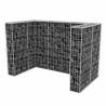 Gabion Double Wheelie Bin Surround - Stylish & Durable