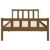 Honey Brown Solid Wood Bed Frame 100x200 cm | HipoMarket