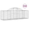 Arched Gabion Baskets 18 pcs - Durable Garden Barriers