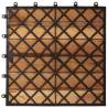 Decking Tiles Vertical Pattern | 30x30cm Acacia Set of 30