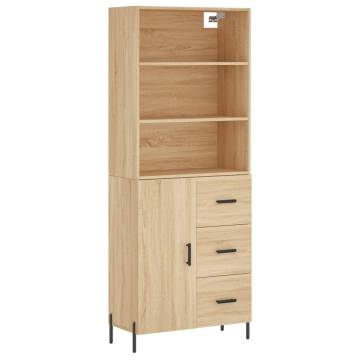 Highboard Sonoma Oak - Stylish Engineered Wood Storage | Hipomarket