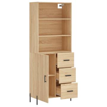 Highboard Sonoma Oak - Stylish Engineered Wood Storage | Hipomarket