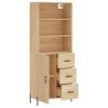 Highboard Sonoma Oak - Stylish Engineered Wood Storage | Hipomarket