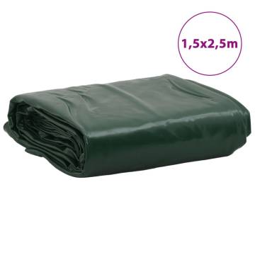 Heavy-Duty Green Tarpaulin 1.5x2.5m - Durable & Versatile