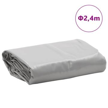 Heavy-Duty Grey Tarpaulin Ø 2.4m - Durable & Water-Resistant