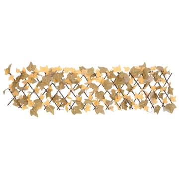 Artificial Maple Leaf Trellis - Expandable Orange 180x30 cm