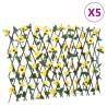  Artificial Ivy Trellis Expandable 5 pcs Yellow 180x60 cm Size 180 x 60 cm Quantity in Package 5 