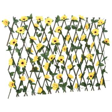 Artificial Ivy Trellis Expandable 5 pcs - Yellow 180x60 cm