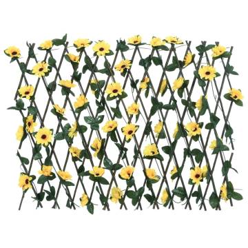 Artificial Ivy Trellis Expandable 5 pcs - Yellow 180x60 cm