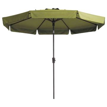 Madison Parasol Flores Luxe 300 cm Round Sage Green - HipoMarket