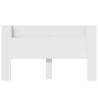 Headboard Cabinet with LED - Modern White Design | HipoMarket