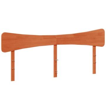 Stylish Wax Brown Solid Pine Headboard - 200 cm | Hipo Market