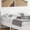 Headboard White 160 cm Solid Wood Pine Colour white Size 160 cm Quantity in Package 1 