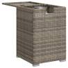 Propane Tank Cover Table Grey - Durable Poly Rattan 40x40x60cm