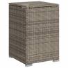 Propane Tank Cover Table Grey - Durable Poly Rattan 40x40x60cm