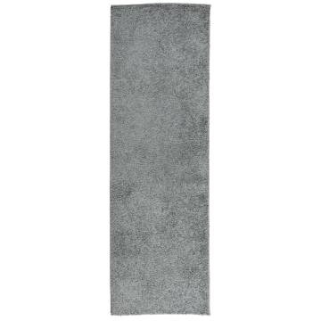 Shaggy Rug High Pile Modern Green 80x250 cm | Hipo Market