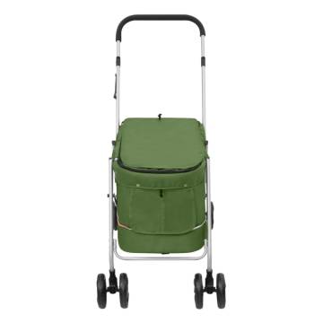 Folding Dog Stroller Green - Portable & Comfortable | HipoMarket