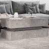 Coffee Table with LED Lights Concrete Grey 90x50x40 cm Colour concrete grey Quantity in Package 1 Length 90 cm 