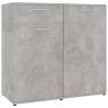 Minimalist Concrete Grey Sideboard - 80x36x75 cm