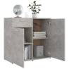 Minimalist Concrete Grey Sideboard - 80x36x75 cm