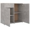 Minimalist Concrete Grey Sideboard - 80x36x75 cm