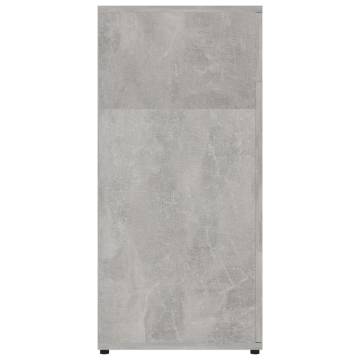 Minimalist Concrete Grey Sideboard - 80x36x75 cm