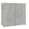 Minimalist Concrete Grey Sideboard - 80x36x75 cm