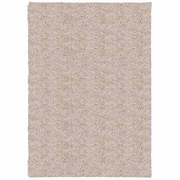 Shaggy Rug PAMPLONA High Pile Modern Beige 160x230 cm