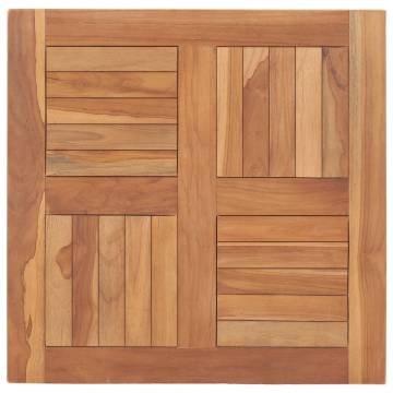 Table Top Solid Teak Wood 60x60x2.5 cm - Durable & Stylish