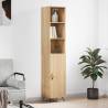 Highboard Sonoma Oak 34.5x34x180 cm Engineered Wood Colour sonoma oak Quantity in Package 1 Model 1 door 