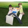 AXI Children's Picnic Table Delta Grey & White | Hipomarket