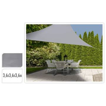 ProGarden Grey Triangle Shade Cloth 3.6x3.6 m - UV Protection