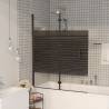 Folding Shower Enclosure ESG 120x140 cm Black Size 120 x 140 cm 