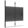 Folding Shower Enclosure ESG 120x140 cm Black - Stylish & Safe