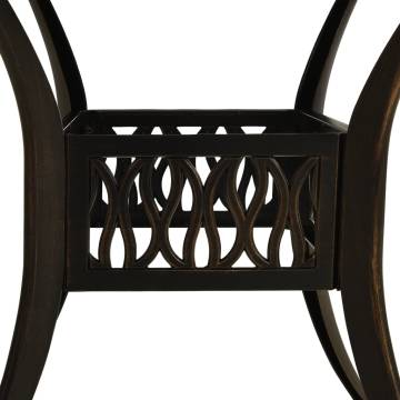 Bronze Garden Table 90x90cm - Durable Cast Aluminium Design