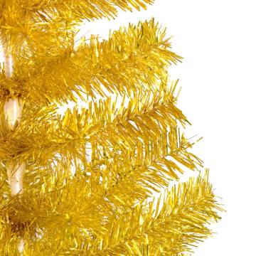 Gold Pre-lit Christmas Tree with Ball Set 210cm - HipoMarket