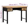 Writing Table 110x50 cm | Solid Mango Wood | Hipomarket