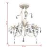 Elegant White Crystal Pendant Ceiling Lamp Chandelier