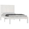 White Solid Wood Pine Bed Frame 90x200 cm | HipoMarket