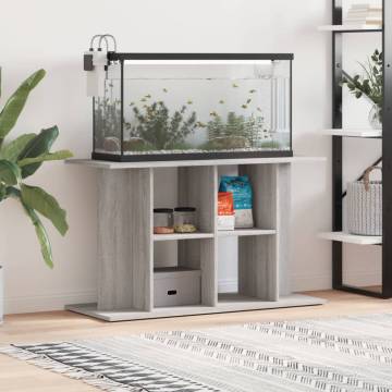 Aquarium Stand Grey Sonoma 100x40x60 cm - Hipomarket UK