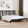 Bed Frame Black Solid Wood 180x200 cm Super King Size Colour black Size 180 x 200 cm 