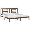 Honey Brown Solid Wood Pine Bed Frame 200x200 cm | Hipo Market