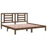 Honey Brown Solid Wood Pine Bed Frame 200x200 cm | Hipo Market