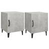 Stylish Concrete Grey Bedside Cabinets - 2 pcs | Hipo Market